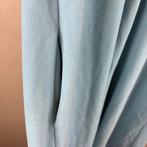 Vintage Vanity Fair Blue Velour Housecoat Robe Half-zip Women’s Size Medium - Picture 4 of 8